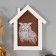 Decorative tree hooks "House with a noodle" 24x19.5x2 cm
