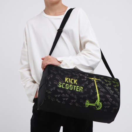 Children's sports bag for the boy "Scooter", 40x21x24cm, black color-7