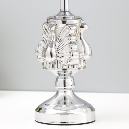 Pavier table lamp "Pavliy" E27 40W chrome 26x26x44cm Risalux-4