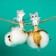 Set for photos and decor "kittens", in a set of clothespins 10 pcs., Rope 100 cm