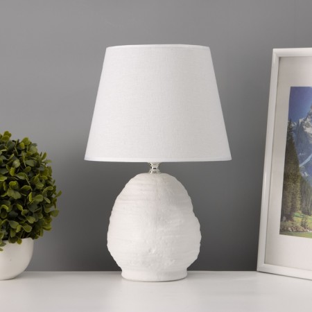 Hand lamp with lampshade Risalux "Arizona", 1 × 40 W, E27, White, 20 × 20 × 32 cm-2