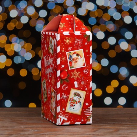 Gift Folding Box "Red Red" 18.5 x 10 x 30.5 cm-3