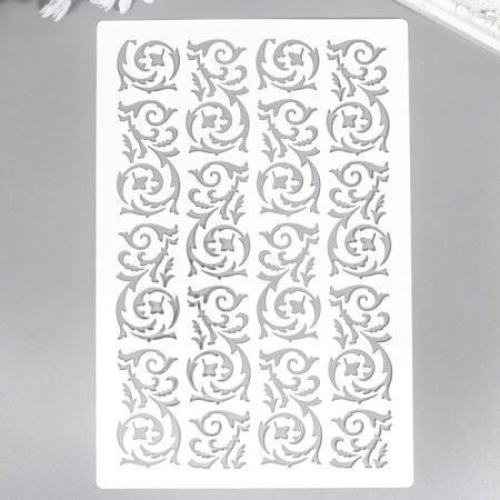 Plastic stencil "monogram" 24x16 cm