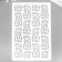 Plastic stencil "monogram" 24x16 cm