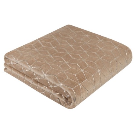Crème Brule blanket, size 180x200 cm, brown color-2