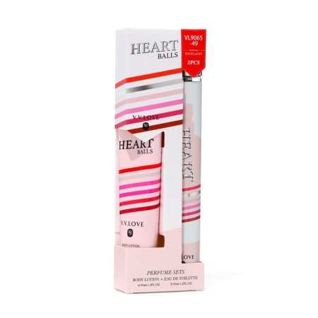 Perfume kit Female Heart Balls: Toilet water, 35ml + Body lotion, 35ml-5