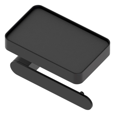 Toilet paper holder with black artwelle shelf-2
