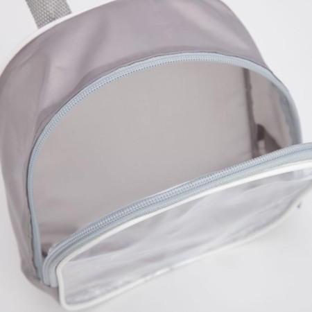 Cosmetic bag with a handle, a gray color-3