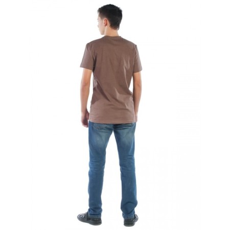 Male T -shirt "Chegovara", size 44, color brown melange-2