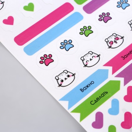 Stickers for the diary "Notes", vinyl, 13 x 18 cm-1