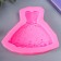 Mold Silicon "Dress with roses" 7.5 cm
