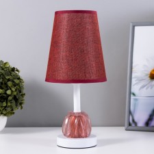Hilton table lamp E27 40W white-red 15x15x32 cm Risalux