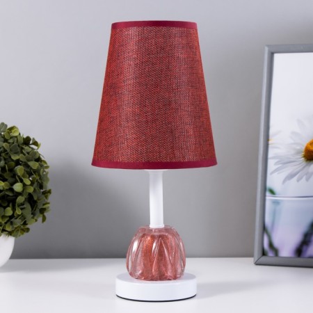 Hilton table lamp E27 40W white-red 15x15x32 cm Risalux