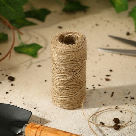 Judkey twine for garter plants, 50 m, 560 teks, 1 thread, jute, Greengo-2