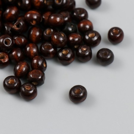 Beads for creativity tree "dark brown" d = 0.8 cm set 20 g
