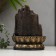 The desktop fountain from the network, the backlight "Golden Buddha on the throne from the cliff" 28x20.5x20.5 cm