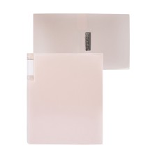 Folder with A4 clamp, 700 μm, root 27 mm, calligrata top Pastel, inner and end pocket, up to 180 sheets, cream
