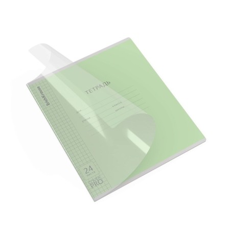 Notebook of 24 sheets in the Erichkrause cage "Coverpro Classic", plastic cover, green