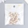 Decor for creativity plastic "Flower with pearls" set of 6 pcs 2x2 cm