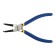 The puller of the inner locking rings of the tundra, curved lips on the clamp, 170 mm