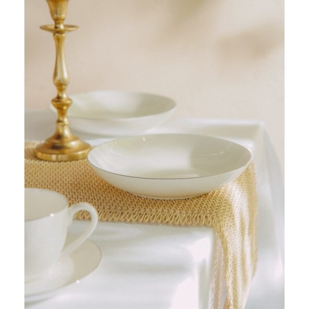 Deep plates SL Home "Cascon", 700 ml, D = 20 cm, set 2 pcs, bone porcelain, white-11
