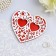 Open-Red Rights stand, white-red, 14.5x13x0.8 cm