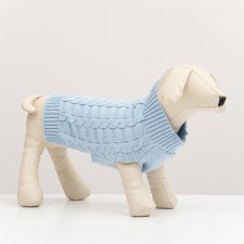 Sweater with openwork viscous, L (DS 29, Osh 29, OG 29-49 cm), Blue