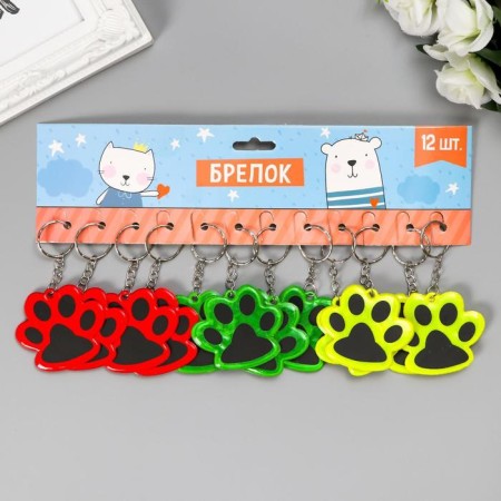 Browler plastic reflective "paw" mix 5.5x5 cm-3