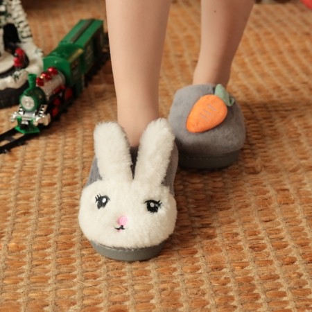 Slips children's size 34-35, gray color-3