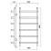 Water towel Domoterm "Stefano", P6, 6 crossbars, 400 x 600 mm, bronze
