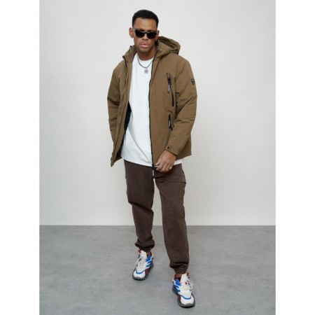 Male spring jacket, size 54, brown color-11