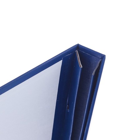 Folder "Graduation Qualification work for the degree of bachelor" boumvinyl, scallops/suture, without paper, blue color (capacity up to 300 sheets)-2