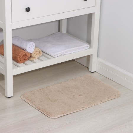 Bath and toilet rug “fluffy”, 40 × 60 cm, beige color-1