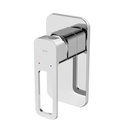 Shower mixer IDDIS SLIDE SLISB00I66, single -leaf, without watering can, without spout, black
