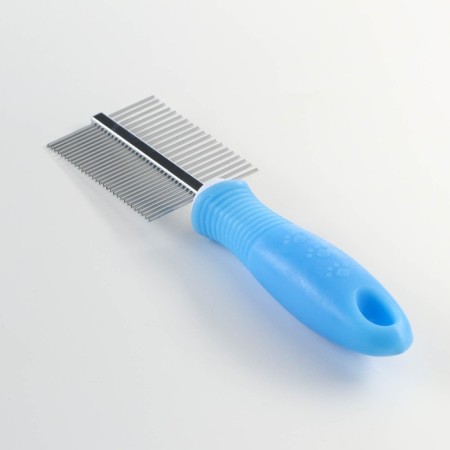 Comb “comfort” double, non -slip pen, 19.5 x 5.2 cm, blue-1
