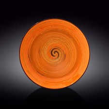 Deep plate Wilmax England Spiral, D = 28.5 cm, 500 ml, Orange color