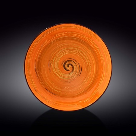 Deep plate Wilmax England Spiral, D = 28.5 cm, 500 ml, Orange color