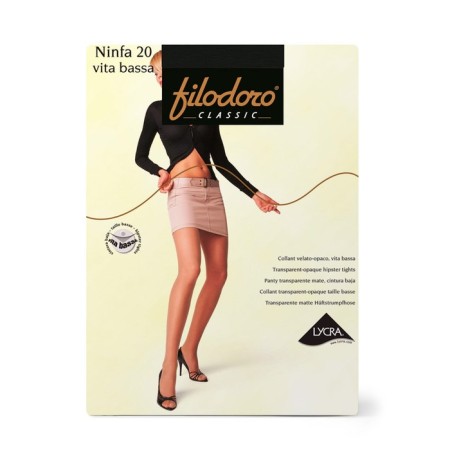 Women's tights Filodoro Ninfa, 20 Den, size 4, color Nero-1