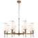 Suspended chandelier Leader 8x14 40w, size 80x80x64-99.5 cm, bronze color
