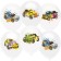 Shar Latex 12 ’’ "Machines-Graffiti", pastel, 1-sided, set 25 pcs., Mix