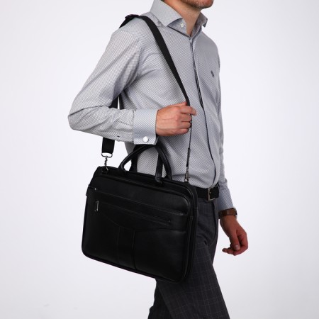 Male bag, black color-6