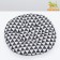 Animal sunbed "Geometry", 50 x 50 x 10 cm, black and white