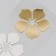 Mirror sticker "flowers" 20x10 cm
