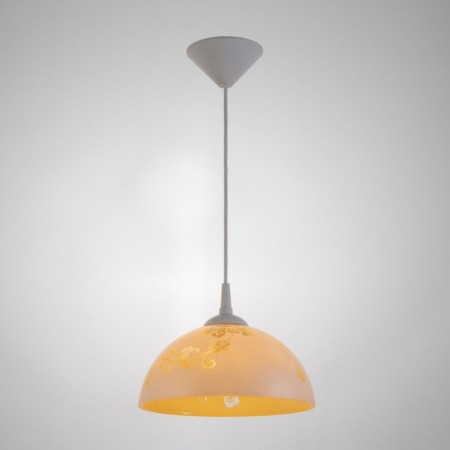 Lamp Bayerlux cap "Rocell" 1 lamp E27 40W White-Shampan d.250-1