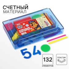 The cash desk of numbers and counting materials 