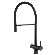 Смеситель для кухни ABBER Wasser Kreis AF81141B, выход для питьевой воды, черный