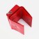 Women's wallet with lightning, red color
