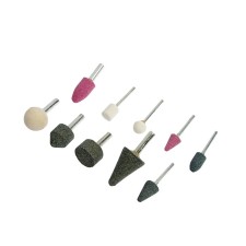 A set of balls of abrasive tundra, the diameter of the shank 3 and 6 mm, 10 pcs.