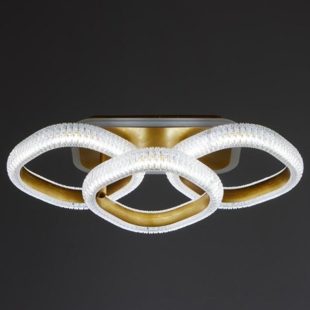 Chandelier with PDU 1141/3 LED+backlight 72W 3000K-6000K Dimmer gold 54x25x13 cm Bayerluux-4
