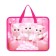 Folder with handles plastic, A4, white kittens